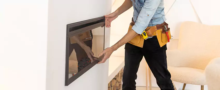 Metal Fireplace Installation in West End, Washington